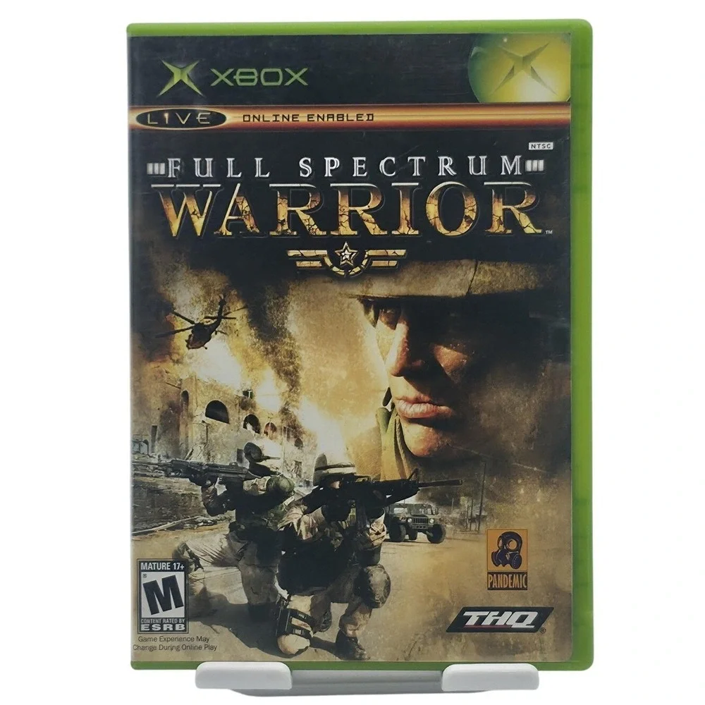 Full Spectrum Warrior Microsoft Xbox Video Game Complete‎ CIB Live THQ Pandemic